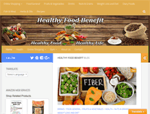 Tablet Screenshot of healthyfoodbenefit.com